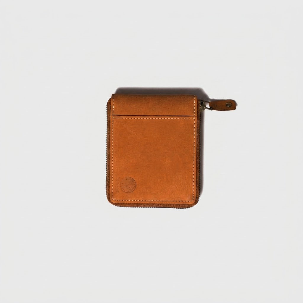 Ellis Zipper Wallet / Sienna Rust