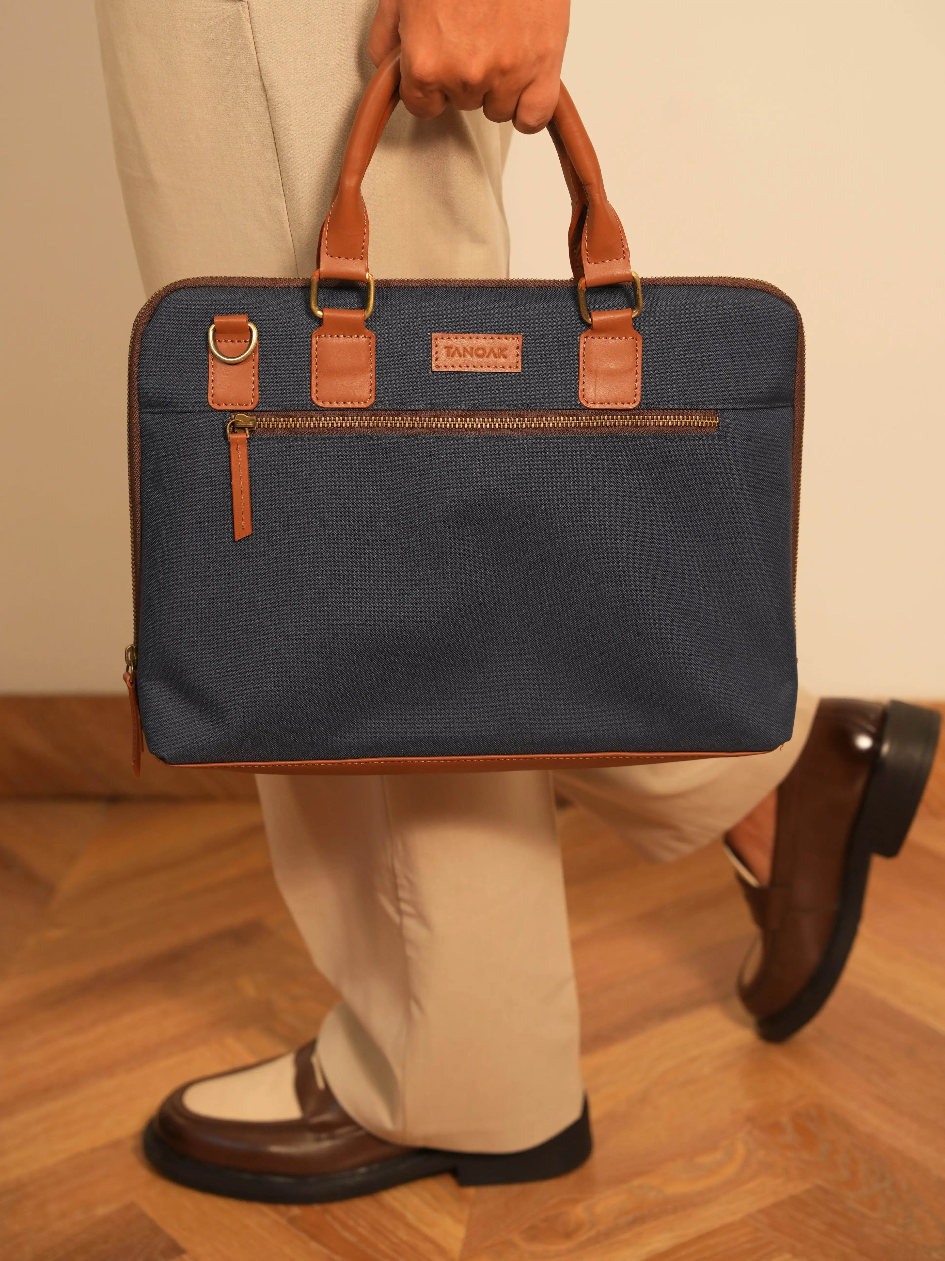 Tanoak Folio Laptop Bag / Estate Blue