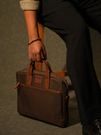 Garrison Briefcase / Walnut Brown
