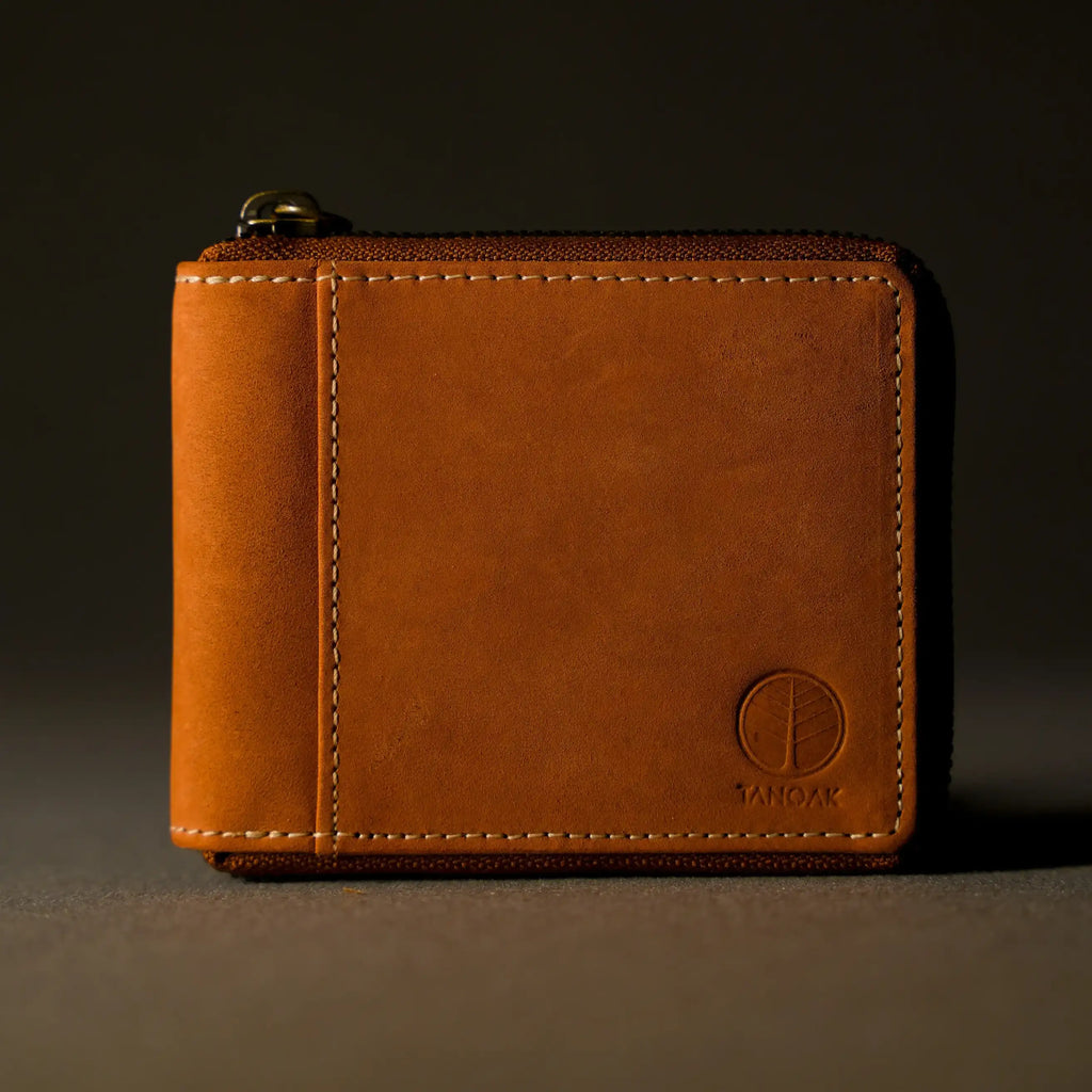 Ellis Zipper Wallet / Sienna Rust
