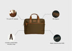 Garrison Briefcase / Walnut Brown