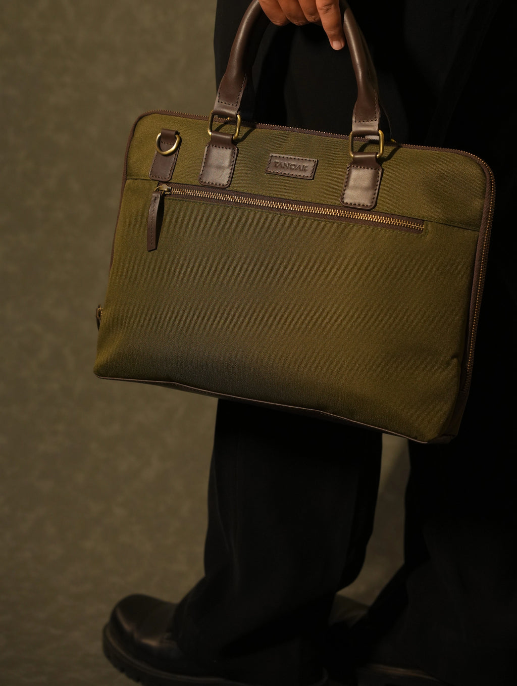 Tanoak Folio Laptop Bag / Olive Reserve