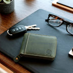 Ellis Zipper Wallet / Forest Green