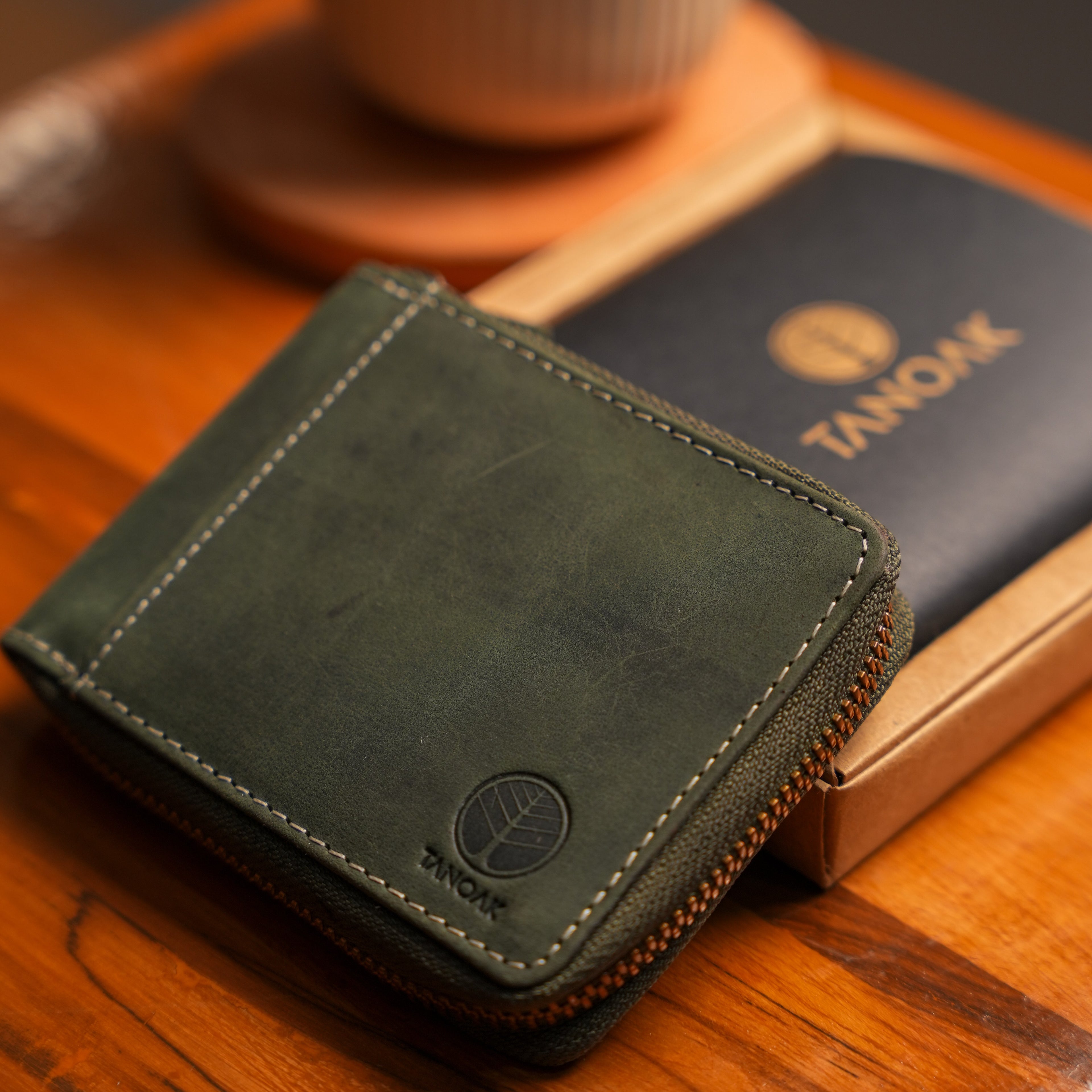 Ellis Zipper Wallet / Forest Green