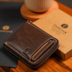 Mason Zipper Wallet / Espresso Brown